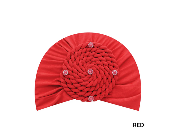 MAGIC COLLECTION - Fashion Turban Rope Twist/Rhinestone Ornaments in Soft Cotton Touch Turban