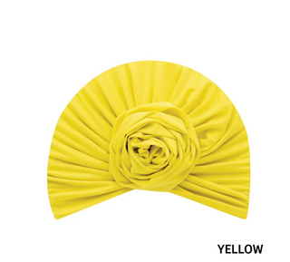 Buy yellow MAGIC COLLECTION - Fashion Turban Flower in Soft Cooling Fabric Turban