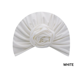 Buy white MAGIC COLLECTION - Fashion Turban Flower in Soft Cooling Fabric Turban