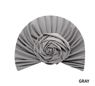 Buy gray MAGIC COLLECTION - Fashion Turban Flower in Soft Cooling Fabric Turban