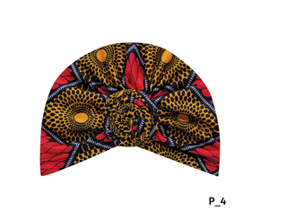 Buy orange-red MAGIC COLLECTION - Fashion Turban African Pattern Twist Turban
