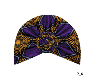 Buy purple-orange MAGIC COLLECTION - Fashion Turban African Pattern Twist Turban