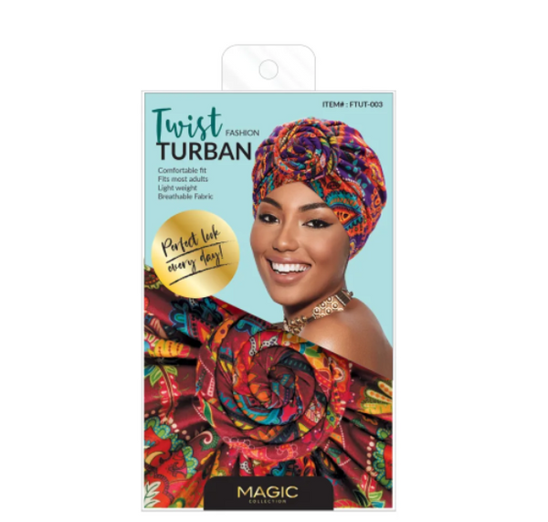 MAGIC COLLECTION - Fashion Turban Indian Pattern Twist Turban