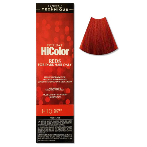 LOREAL - Excellence HiColor HiLights Red Highlights Copper Red H10