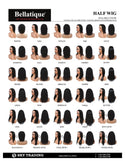 BELLATIQUE - 15A Quality Half Wig AGATE (HUMAN HAIR)