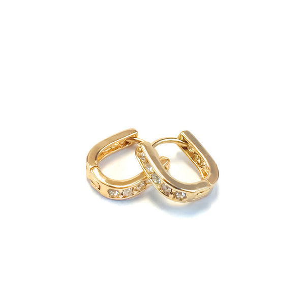 C&L - FAB HUGGIE EARRING GOLD (HG11)