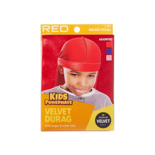 KISS - RED KIDS POWERWAVE VELVET DURAG ASSORTED