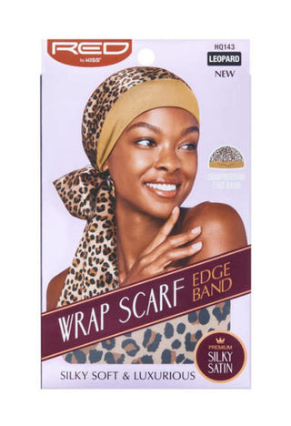 KISS - RED EDGE BAND WRAP SCARF LEOPARD