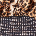 KISS - RED DIAMOND BLING BONNET XL LUXE LEOPARD