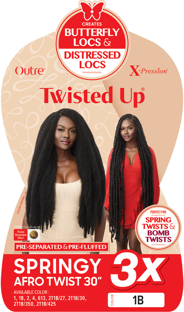 OUTRE - X-PRESSION - TWISTED UP - SPRINGY AFRO TWIST 30