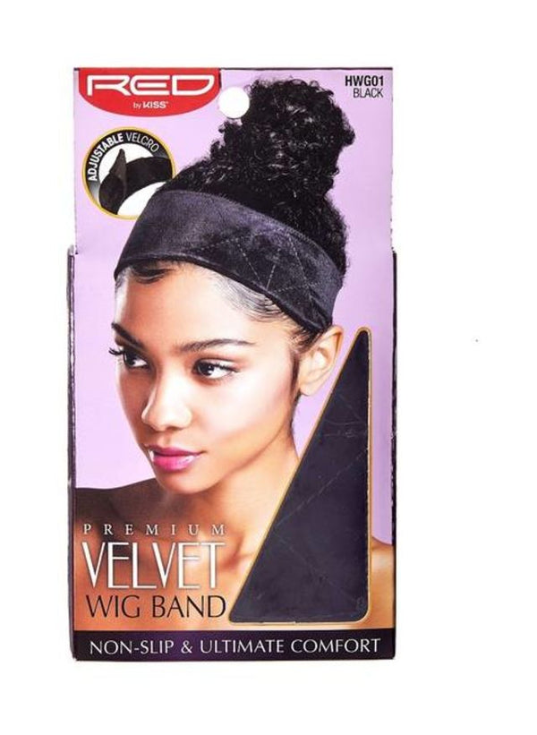 KISS - RED VELVET WIG BAND (BLACK)