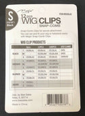 MAGIC COLLECTION - 12 Pieces Wig Clips Snap-Comb Small BLACK