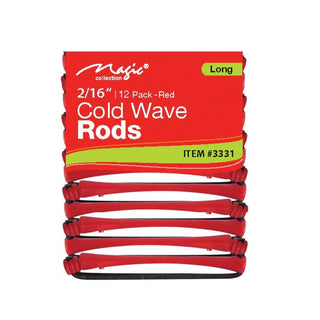 MAGIC COLLECTION - 2/16" Cold Wave Rods 12PCs Long RED