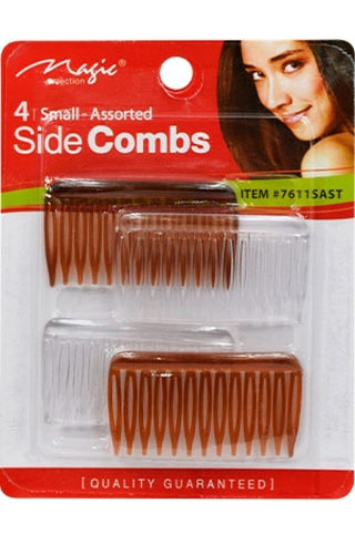 MAGIC COLLECTION - 4 Side Combs Small Assorted