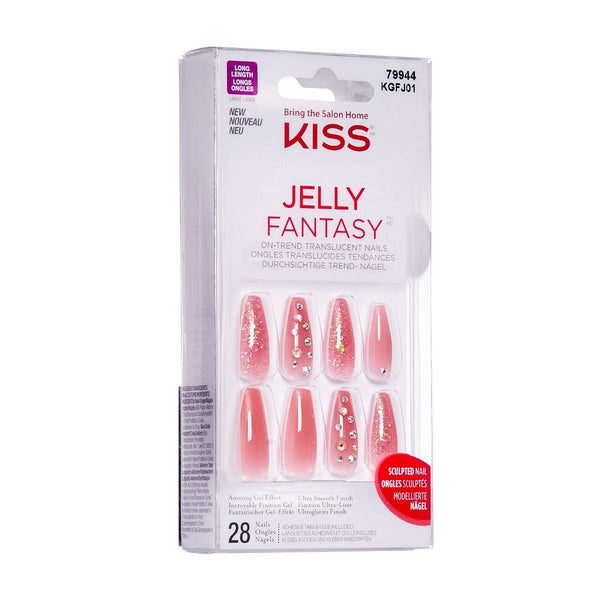 KISS - GEL FANTASY JELLY NAILS - BE JELLY (KGFJ01)