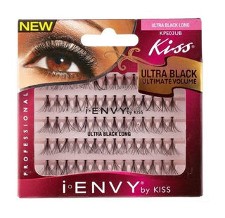 KISS - IEK ULTRA BLACK FLARE LONG 70PC (KPE03UB)