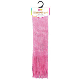 Buy baby-pink TOUCH UPS - Glitter Shawl Scarf