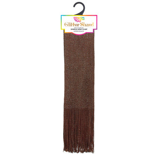 Buy brown TOUCH UPS - Glitter Shawl Scarf