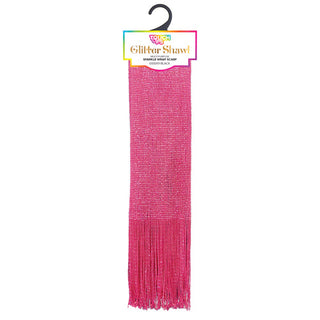 Buy hot-pink TOUCH UPS - Glitter Shawl Scarf