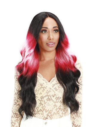 Buy black-pink Sister Wig - HD Lace Front Wig JINI