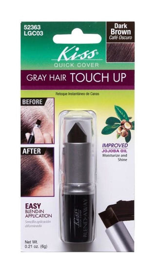 Buy lgc03-dark-brown KISS - Quick Cover Gray Hair Touch Up Stick Type