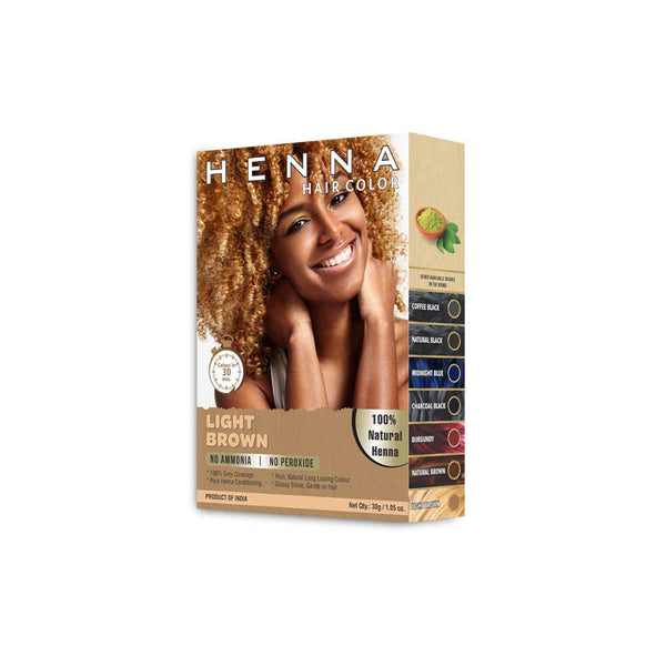 Jimy - Henna Hair Colour Kit (LIGHT BROWN)