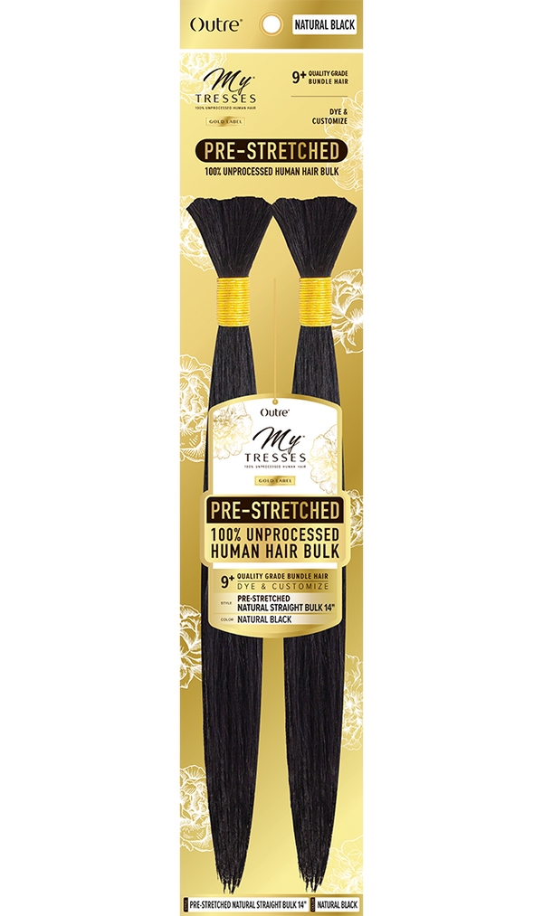 OUTRE - MYTRESSES GOLD LABEL PRE-STRETCHED NATURAL STRAIGHT BULK 18