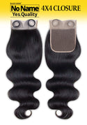 NO BRAND - 9A Unprocessed Virgin Hair 4x4 HD Full Lace Closure BODY WAVE (HUMAN)