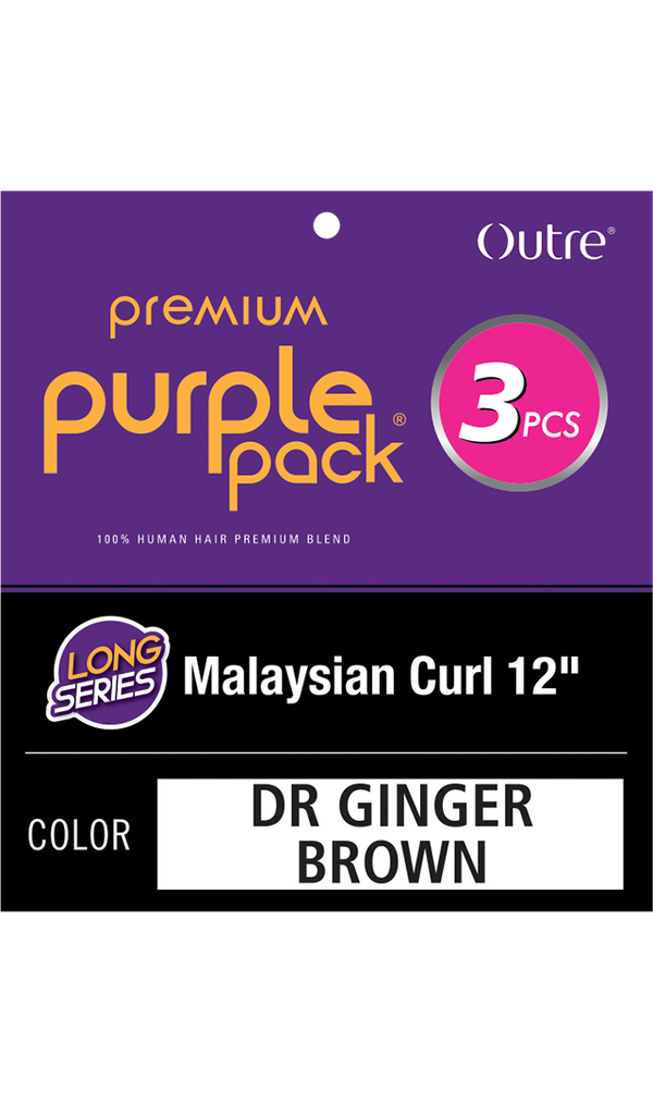 OUTRE - HH PURPLE PACK 3PCS LONG MALAYSIAN CURL 12