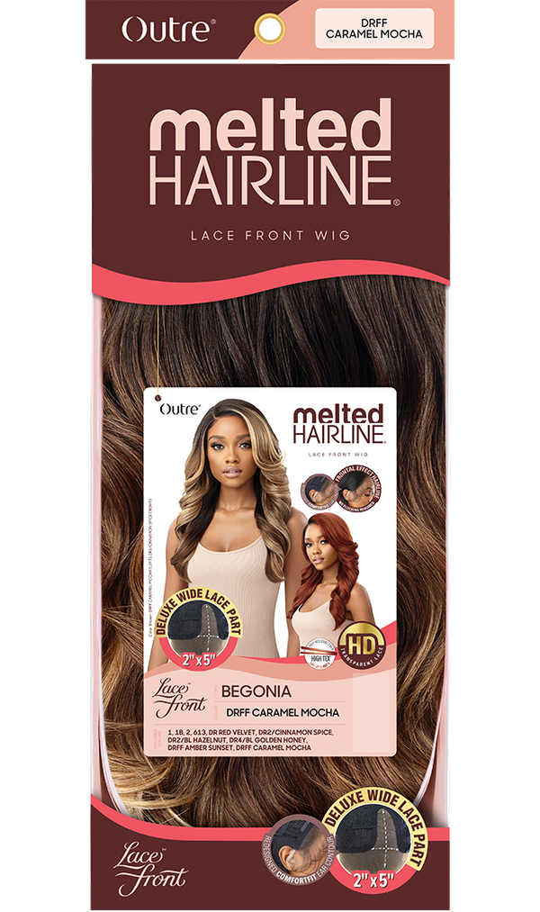 OUTRE - QL MELTED HAIRLINE DELUXE WIDE LACE PART BEGONIA HT
