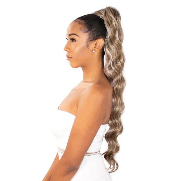 EVE HAIR - PLATINO PONY TAIL WEAVE OCEAN WEAVE 18