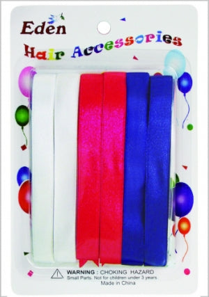 Eden Collection - Hair Accessories White/Red/Blue Ribbons (RB2NRW)