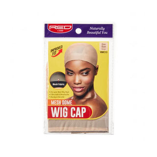 KISS - RED MESH DOME WIG CAP (BEIGE)