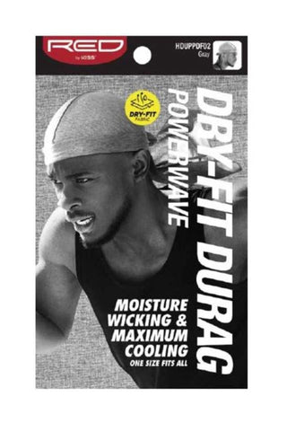 KISS - RED POWER DRI-FIT DURAG (GREY)