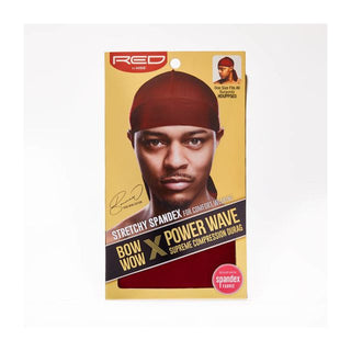KISS - RED POWERWAVE SILKY SPANDEX DURAG (BURGUNDY)