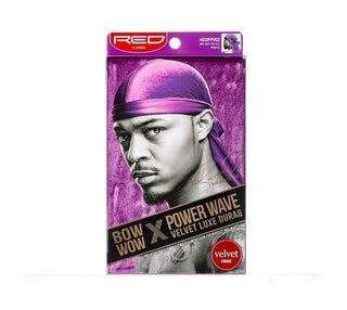 KISS - RED POWER WAVE VELVET DURAG (PURPLE)