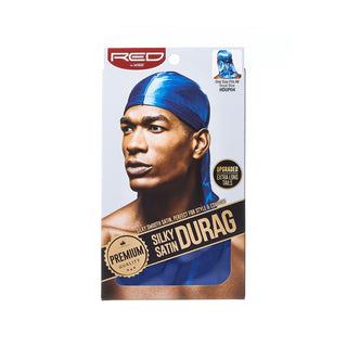 KISS - RED PREMIUM SILKY SATIN DURAG (ROYAL BLUE)