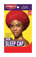 KISS - RED SATIN SLEEP CAP (ASSORTED & X-LARGE)