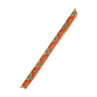 KISS - RED SILKY SATIN EDGE SCARF (STATUS)