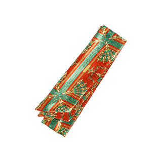 KISS - RED SILKY SATIN EDGE SCARF (STATUS)