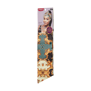KISS - RED SILKY SATIN EDGE SCARF (LUXURY2)