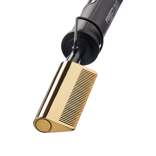 KISS - RED DOUBLE SIDE TEETH HOT COMB