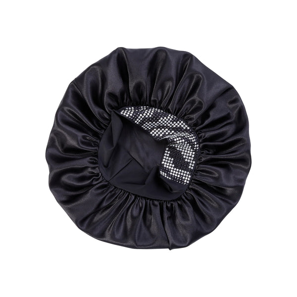 KISS - RED DIAMOND BLING BONNET XL BLACK ZEBRA