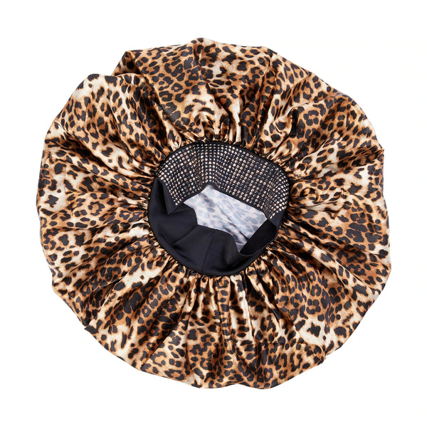 KISS - RED DIAMOND BLING BONNET SJ LUXE LEOPARD