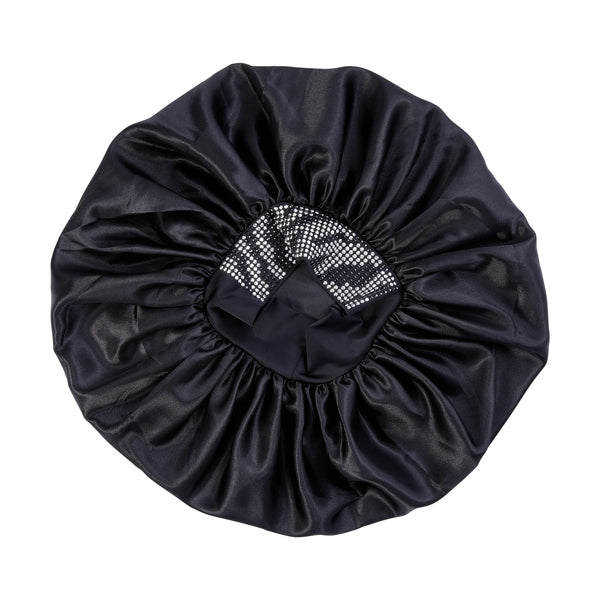 KISS - RED DIAMOND BLING BONNET SUPER JUMBO BLACK ZEBRA