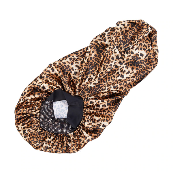 KISS - RED DIAMOND BLING BONNET BRAID LUXE LEOPARD