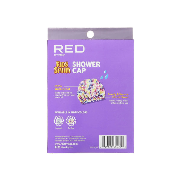 KISS - RED KIDS PREMIUM SHOWER CAP TIE-DYE