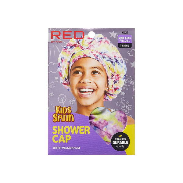 KISS - RED KIDS PREMIUM SHOWER CAP TIE-DYE