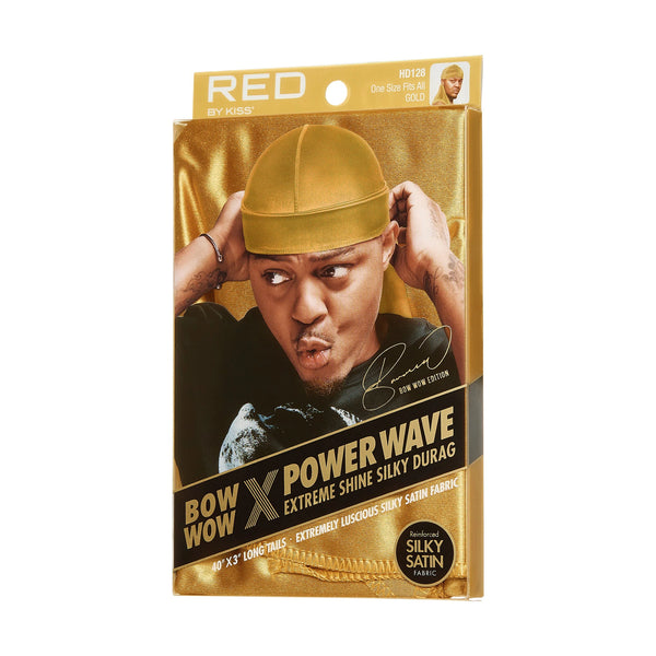 KISS - RED POWER WAVE EXTREME SILKY DURAG GOLD
