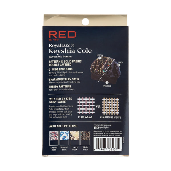 KISS - RED ROYALLUX REVERSIBLE BONNET X-LARGE CHAIN